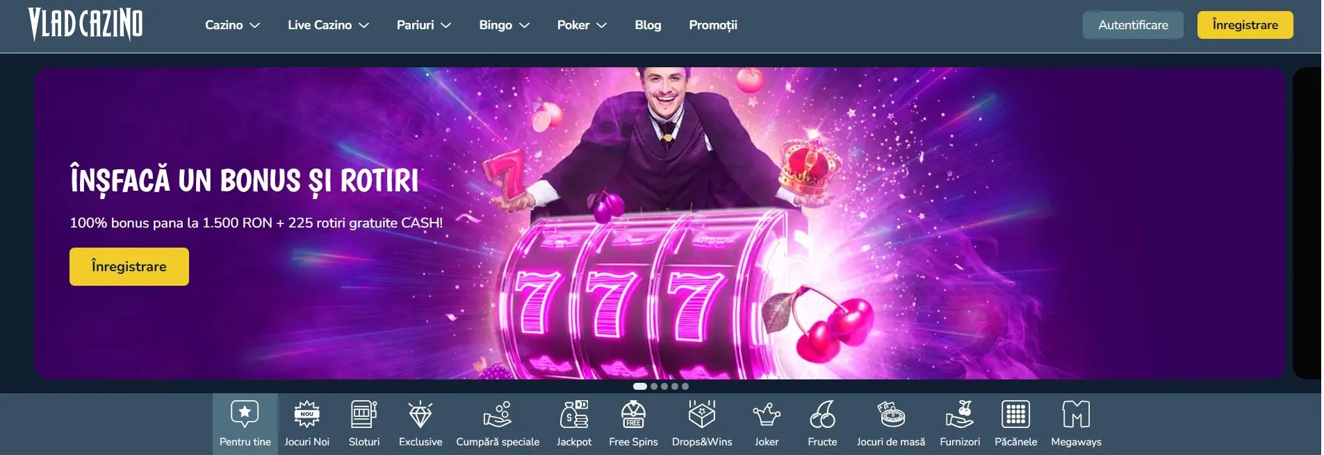 cel mai bun cazino online din România Vlad Casino